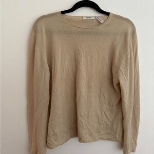 Neiman Marcus Beige Cashmere Sweater